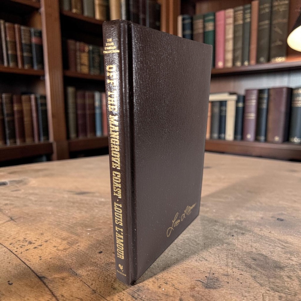 Louis L'Amour Off the Mangrove Coast HC Book Leatherette Gilt Western Collection